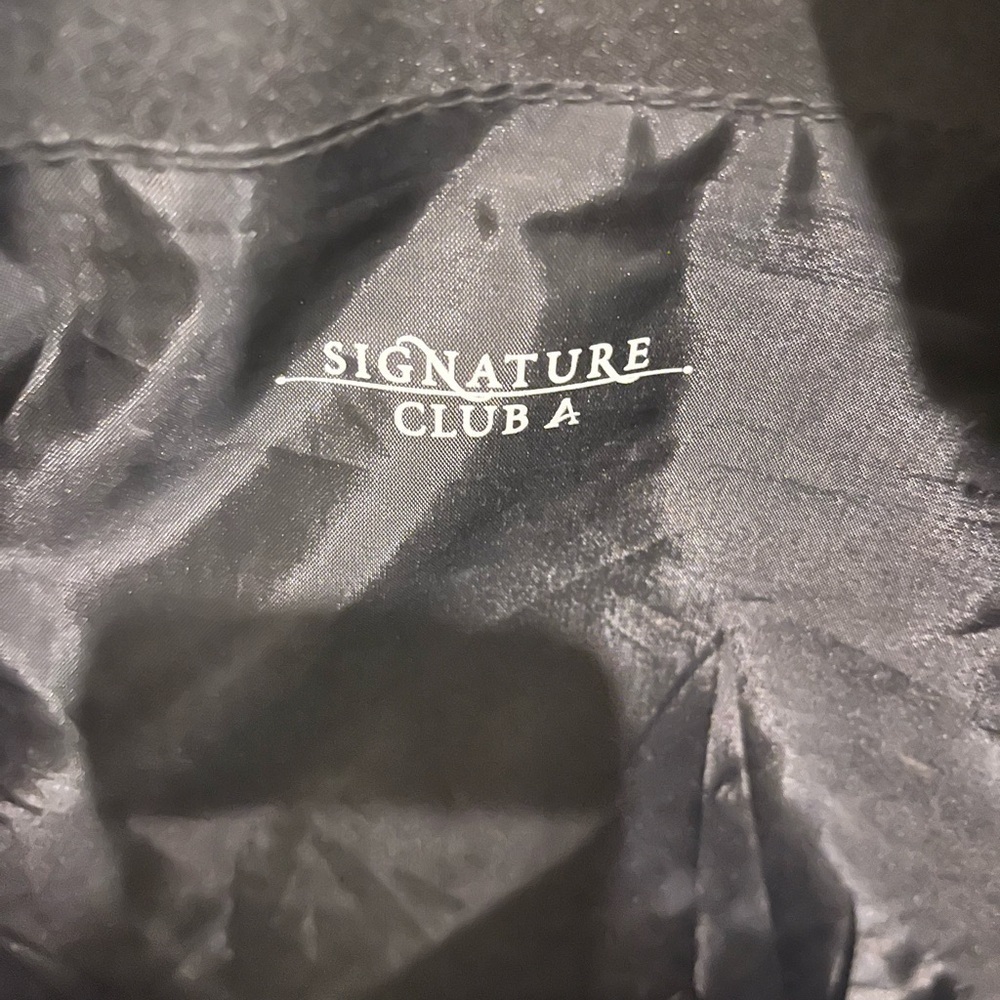 Black/white canvas tote bag Signature club A - Picture 5 of 6